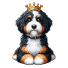 Bernedoodle Hund Krone