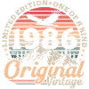 Original 1986 Vintage Retro födelsedagspresent