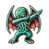 Lustiger Dabbender Cthulhu Dabbing Design