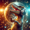 Tanzender Disco Dino