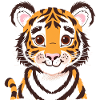Chat sauvage tigre