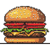 Burger Pixel Gamer
