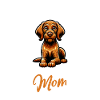 Wirehaired Hungarian Pointer Dog Mom