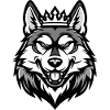Husky Dog Head Crown