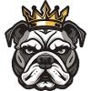 Bulldog Dog Head Crown