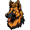 German Shepherd Dog Head Crown