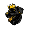 Labrador Dog Head Crown