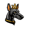 Greyhound Dog Head Crown
