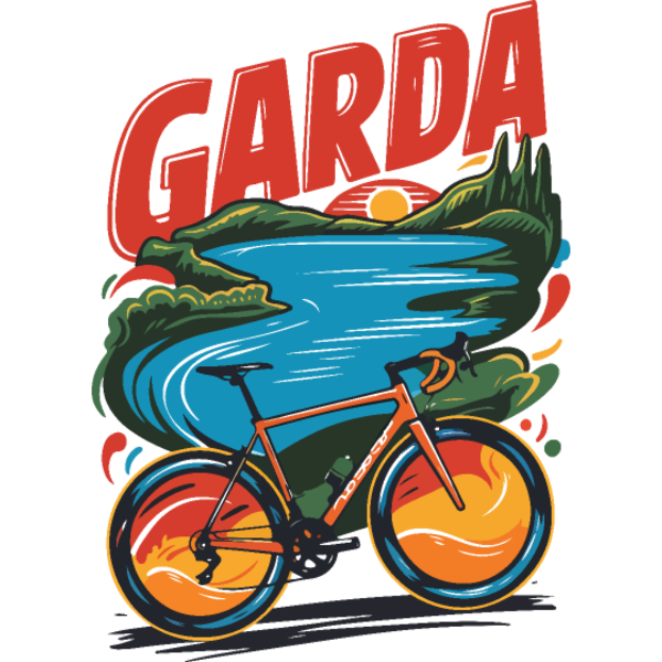 Koszulka "Jezioro Garda Włochy - wyprawa rowerem nad Gardę"
