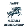 J’ai une relation stable, cheval