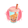 Boba Drink Anime Straw