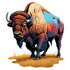 großer Bison