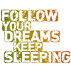Follow Your Dreams Keep Sleeping
