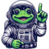 Astronaut Frog Toad Space Cosmonaut