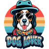 Dog Lover Retro Design