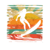 Retro Surfer