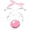 Bernedoodle Dog Chewing Gum