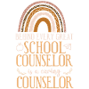 School Counselor Rainbow Behind