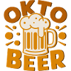 Oktober Beer Cheers Illustration