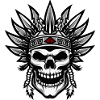 Chief Apache Skull Indian