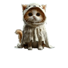 Cute Ghost Kitten - Halloween Disguise
