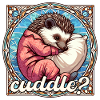 Hedgehog Cuddle Cuddly Pillow Gift
