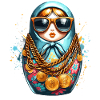 Matryoshka Bitcoin Sunglasses Gift