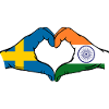Sweden India hands heart shape