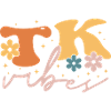 TK Vibes Wildflower Retro Teacher Daisy Kid