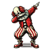 Creepy Dabbing Design Dabbing Clown