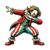 Dabbing Clown Creepy Dabbing Design
