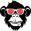 Monkey Head Sunglasses Party