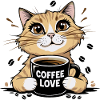 Café Amour Cat Design