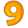 Numéro 9 - Neuf - 9 Motif