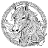 Majestætisk Mandala-hest