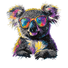 Koala with sunglasses