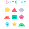 Geometry Shapes with Positive Slogans