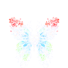 Lebendige Schädel & Schmetterling Ätherische Flügel