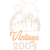 Vintage 2004 Birthday Palm Trees