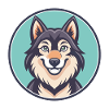 Saarloos cane lupo razza cane cartone animato kawaii clipart