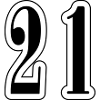 21 Number symbol