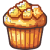 Cupkake Pixel Symbole Gâteau