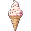 Ice Cream Pixel Icon