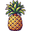 Icône pixel ananas