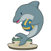 Dolphin Volleyball Player Volleyball