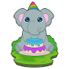 Gâteau d’anniversaire éléphant