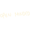 Open minded