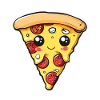 Pizza piece of pizzeria