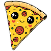 Pizza piece of pizzeria