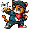 Cat Brat: rude Tough cat - Fight